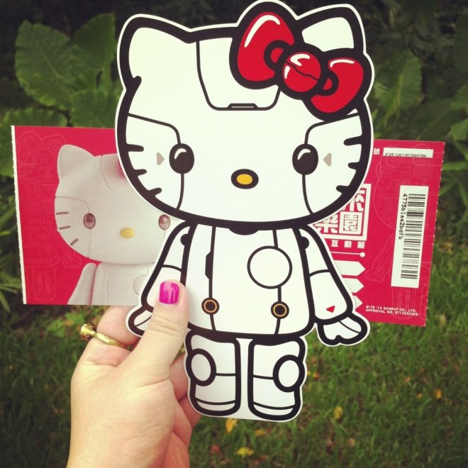 現場買票，白色的票根可以著色～