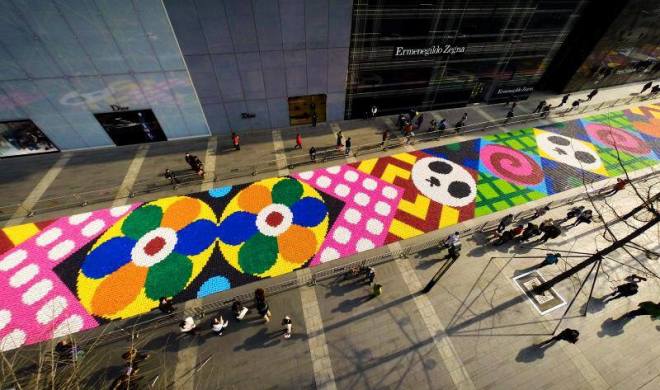 四川成都糖果地毯